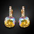 Earrings "Dazzling Sparkle VII (Light Topaz Shimmer)" with Swarovski™ crystals